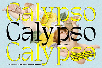 TAN - CALYPSO classic classic font contemporary serif display serif display type elegant elegant font retro retro font serif
