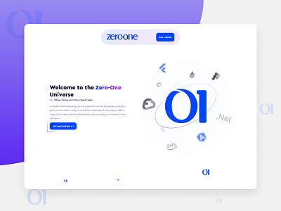 ZeroOne - Category Content Website category content website design desktop ui ux