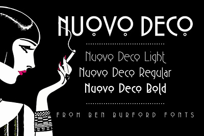 Nuovo Deco art deco art deco font discretional ligatures display font ligatures