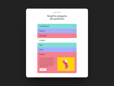 Category Cards Sex Toys | Desktop design ui ux