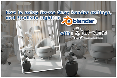 How to setup Eevee Grey Render settings and Realistic Lights 3d 3d design 3d rendering design illustration