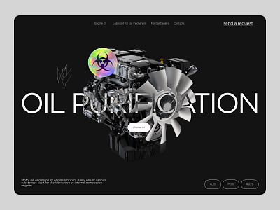Oil Engine Shop website 3d branding design e commerce graphic design homepage illustration logo minimal shop typography ui ux vector