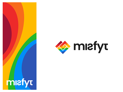 misfyt - trans youth foundation brand identity branding colorful logo graphic design identity design letter m brandmark letter m logo lgbtq logo misfyt logo modern logo ngo logo pride pride branding pride ngo trans youth foundation transgender branding transgender foundation logo