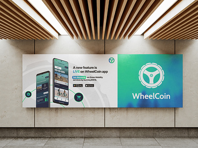 Feature update banner design for WheelCoin web3 move to earn app app banner banner design brand design branding crypto design feature graphic design marketing move to earn post post design poster poster design refi social media ui update web3