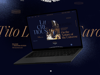 Lucretius - Prime Video 2024 branding design epicureanism illustration minimal philosophy ui web website