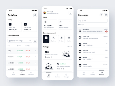 Store Management App Design app design ui ux