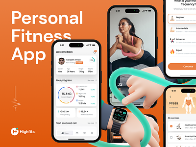 Highfits - Personal Fitness app fitness fitness app health personal sport statistic app