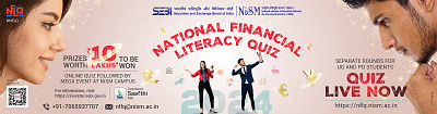 SEBI NISM National Financial Literacy Quiz 2024 graphic design