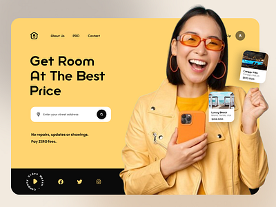 Hotel Booking Landing Page - Daily UI 005 app appdesign booking branding hotel landingpage page promotion promotionpage ui uiux ux website