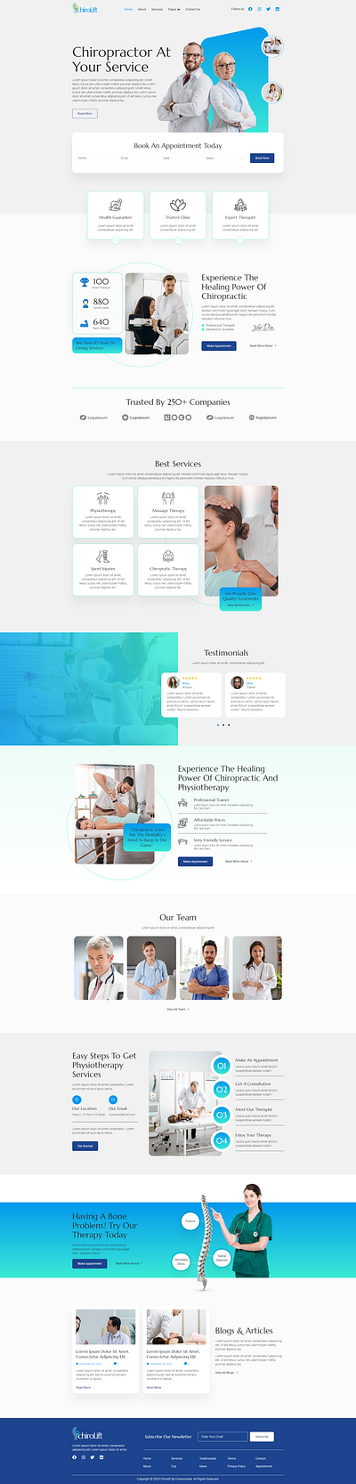 Chirolift - Physiotherapy & Chiropractic Elementor Template Kit wellness
