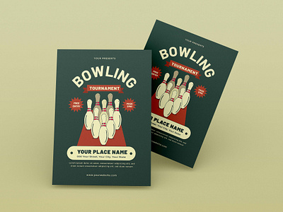 Bowling Event Tournament Flyer discount flyer
