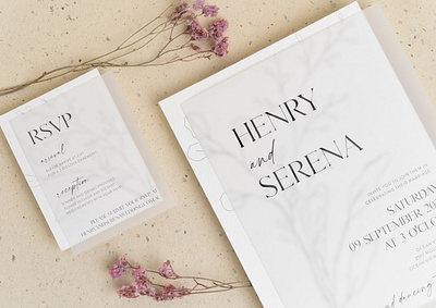 Wedding Stationery graphic design layout typography