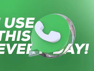 WhatsApp icon 3D animation 3d logo rotation 3d rotation animated animation glass logo icon rotating logo social media whatsapp