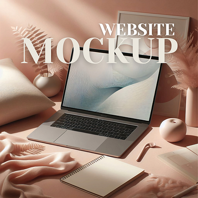 SOFT PINK | Website Mockup design graphic design