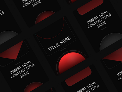 Social Media Post - Dark Red Design branding custom template