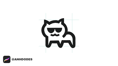 Cool Sunglasses Cat logomark design process credit: @anhdodes 3d anhdodes anhdodes logo animation branding cat icon cat logo cute cat logo design graphic design illustration logo logo design logo designer logodesign minimalist logo minimalist logo design motion graphics sunglasses cat logo ui