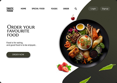 Food website ui/ux.. figma graphic design ui ux websitedesigner