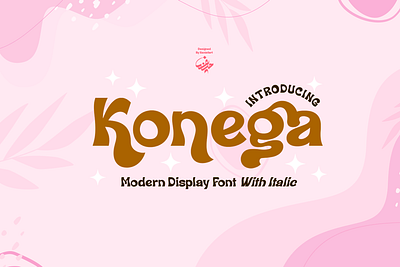 Konega Typeface banners branding calligraphy comic design display flyer font graphic graphic design lettering logo logotype magazine modern retro typeface typographic typography wedding