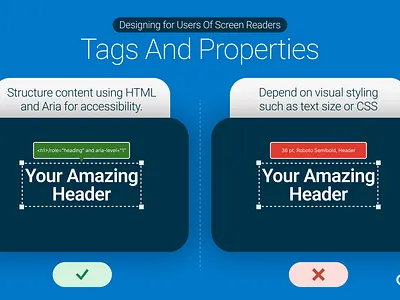 "Tags & Properties" for Accessibility accessibility accessibility matters design graphic design illustration web accessibility