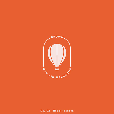 02 Hot air baloon daily logo challenge logo logodesign