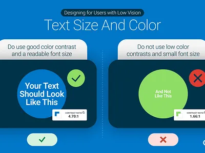 "Text Size & Color" for Accessibility accessibility accessibility matters design graphic design illustration ui web accessibility