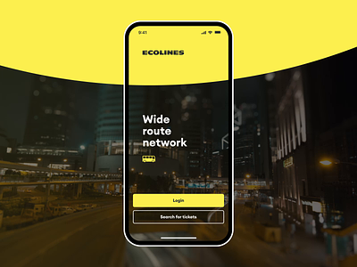 An app for coach operator | Ecolines app booking bus bus tickets coach operator ecolines login logistics mobile app motion passengers tickets ui ui animation uxui