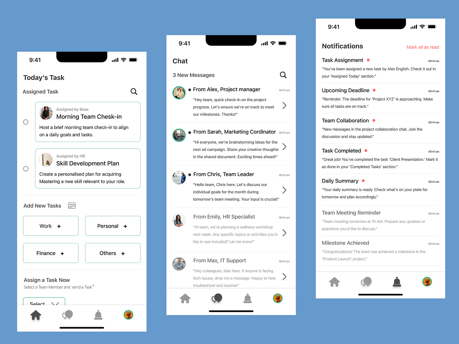 Task Management App by Kam on Dribbble