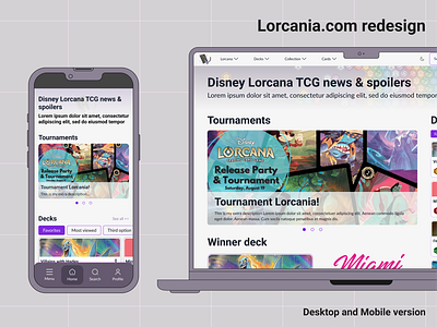 Redesign of Lorcania.com - case study app branding case study design graphic design redesign ui ui design ux ux design