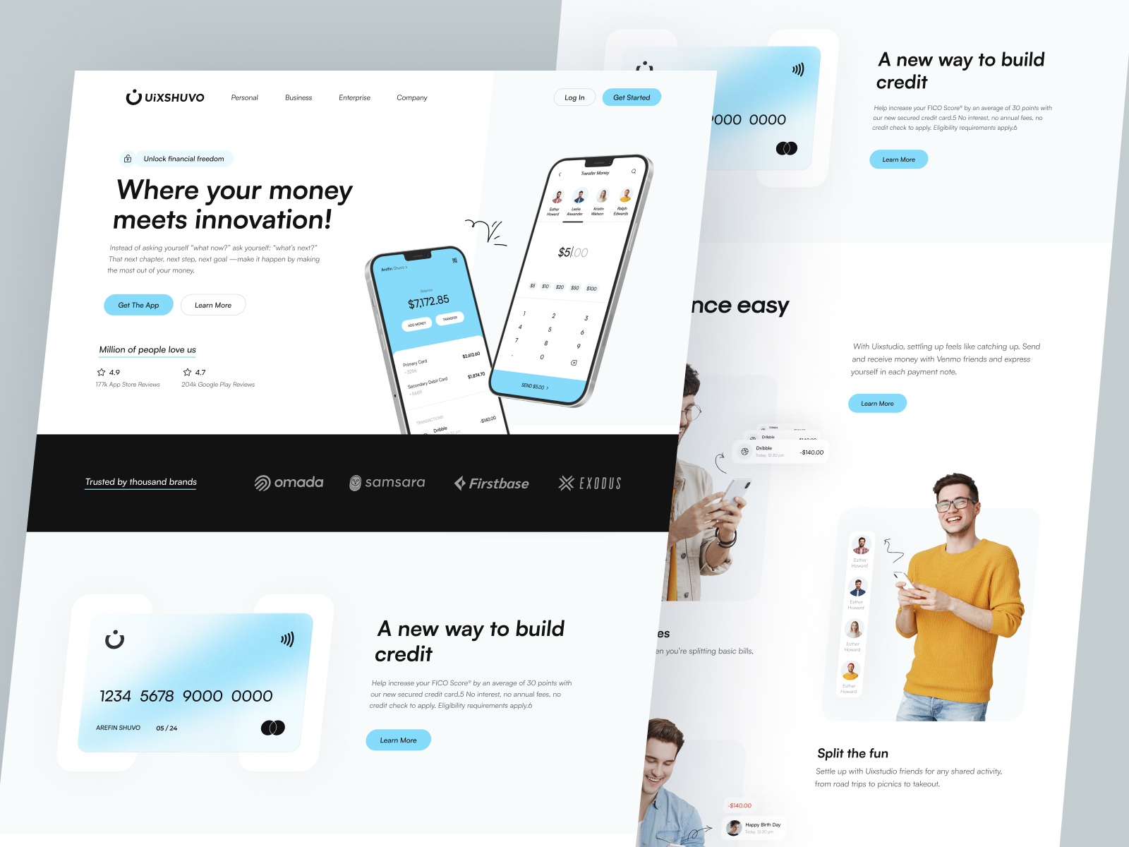 Digital Banking - Finance Landing Page by Shuvo on Dribbble