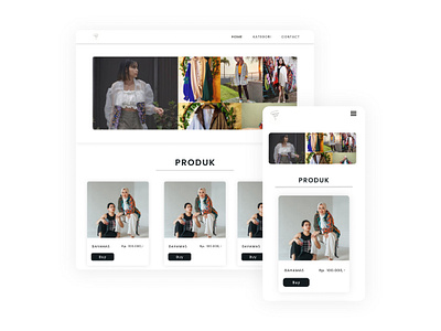 UI Web Fashion app design ui uiux web website