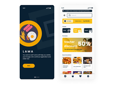 UI Mobile Food ordering application app branding design ui uimobile uiux