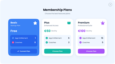 Membership plan UI design design intuitive membership new ui pricing ui