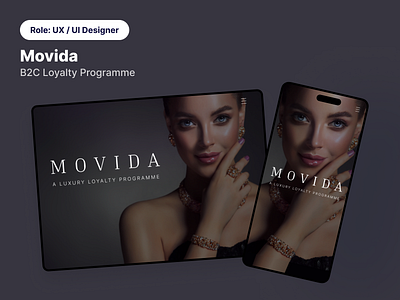 Movida B2C Luxury Loyalty Program branding loyalty program research ui ux
