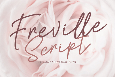 Freville Script - Elegant Signature Font branding calligraphy font hand lettering lettering logo script signature type type design typeface typography