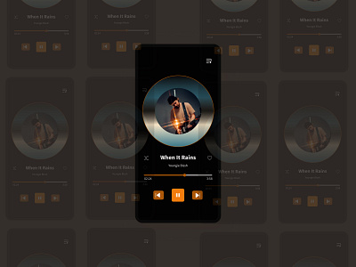 Music App hireme mobileapp musicplayer musicscreen ui uiux