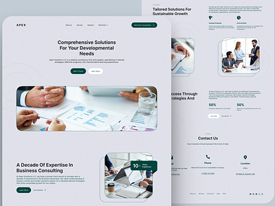 Clean and Modern Website Redesign For Consultansy Firm branding layouts ui