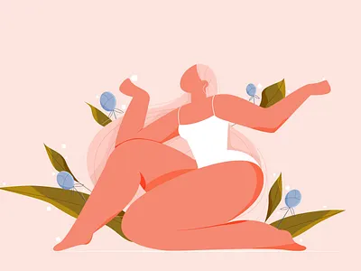 Blooming bloom character girl illustration illustrator love spring