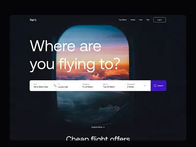 #068 DailyUI • Flight Search 068 challenge dailyui flight flightsearch search ui uidaily