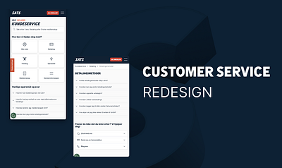 Redesign of customer service pages design figma ia seo