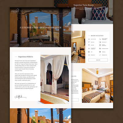 Hotel & Spa Website branding design graphic design ui ux website
