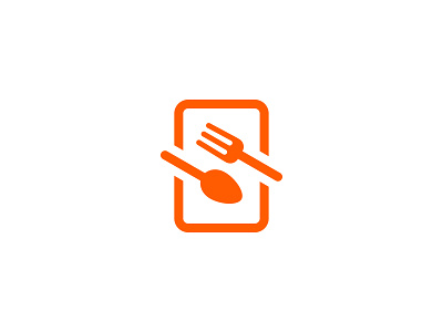 Storinka | Logo branding fork horeca logo orange logo spoon