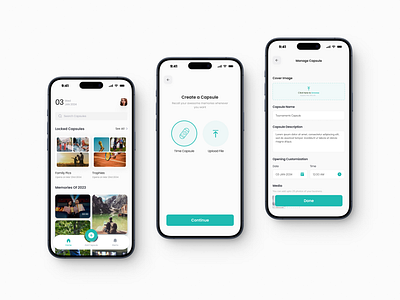 Time Capsule App UI - 03 figma ui uiux design