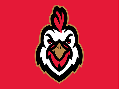 Marv Training - Rooster Head baseball branding illustration logo rooster sports