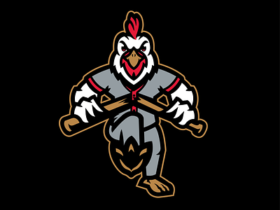 Marv Training - Bo Rooster baseball bat bo branding illustration jackson logo rooster sports