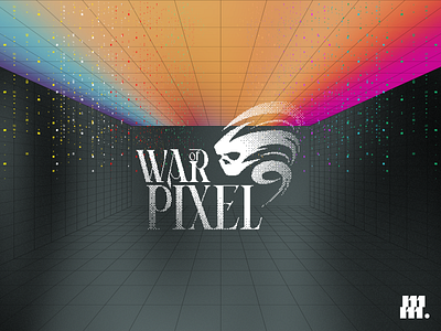 War of Pixel logo design draw graphic design illustrator logo photoshop pixel pixel art place reddit rplace vector