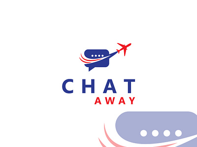 Minimalistic Logo a way airoplane chat chat icon logo minimalistic logo mordern