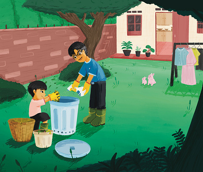 Compost children children illustration childrens book illustration