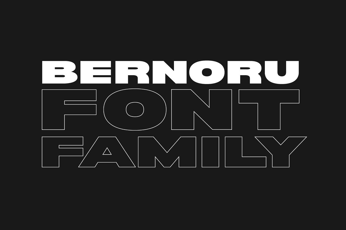 Bernoru Sans Font Family branding editorial font logo typeface