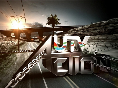 UTV ACTION TRUCK IDENT 3d 3d art 3drender animation branding cinema4d design graphic design illustration logo motion graphics octane octane render