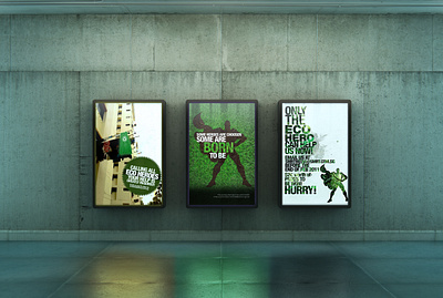 Poster design - Go Green Heroes concept eco green poster design